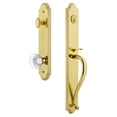 thumbnail image 1 of Grandeur Arcsgrbor_Eset_238 Arc Solid Brass Rose Keyed Entry Single Cylinder Full Plate, 1 of 5