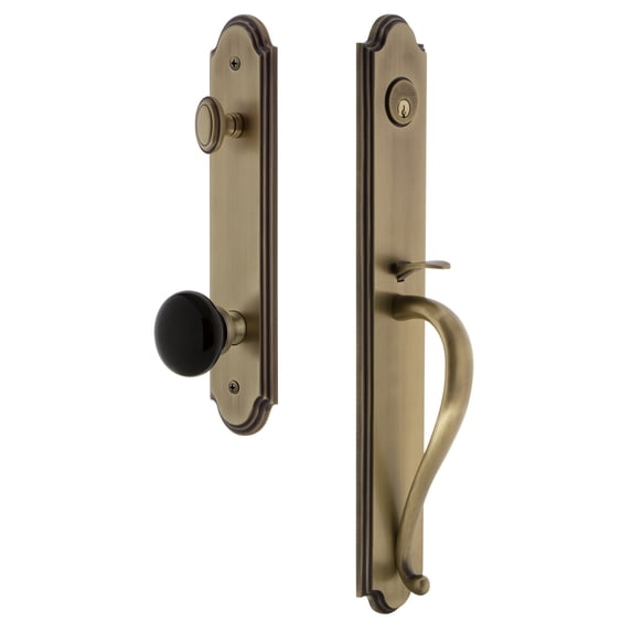 Grandeur Arcsgrcov_Esetd_Na Arc Solid Brass Rose Dummy Full Plate Full Plate 'S' Grip