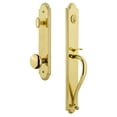 thumbnail image 1 of Grandeur Arcsgrfav_Eset_238 Arc Solid Brass Rose Keyed Entry Single Cylinder Full Plate, 1 of 5