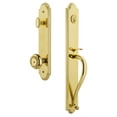 thumbnail image 1 of Grandeur Arcsgrpar_Eset_238 Arc Solid Brass Rose Keyed Entry Single Cylinder Full Plate, 1 of 5
