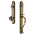 thumbnail image 1 of Grandeur 844251 Arc Solid Brass Rose Keyed Entry Single Cylinder Full Plate "S" Grip, 1 of 5
