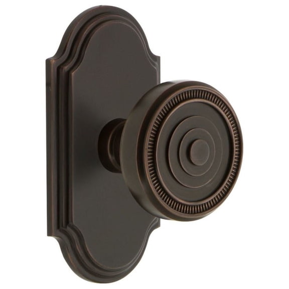 Grandeur Soleil Door Knob with Arc Plate