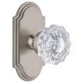 thumbnail image 1 of Grandeur 811227 Arc Solid Brass Rose Passage Door Knob Set - Nickel, 1 of 6