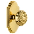 thumbnail image 1 of Grandeur Arcwin_Dd_Na Arc Solid Brass Dummy Door Knob Set - Brass, 1 of 6