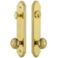 thumbnail image 1 of Grandeur 839831 Arc Solid Brass Tall Plate Single Cylinder Keyed Entry Set - Brass, 1 of 6