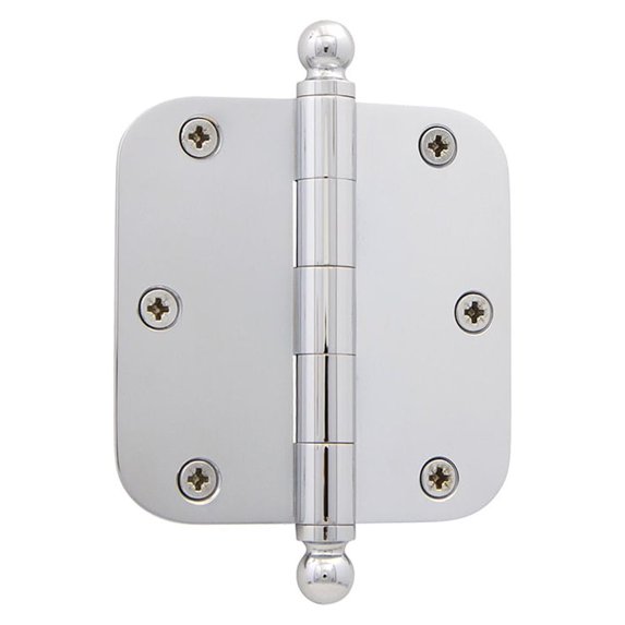 grandeur 3.5'' ball tip residential hinge with 5/8'' radius corners