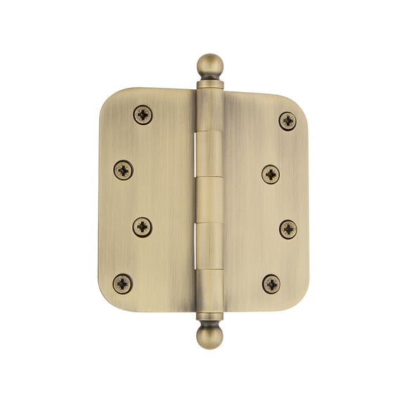Grandeur Balhng-Rd-St-Res-4 Solid Brass 4 X 4" Plain Bearing 5/8" Radius Corner Mortise