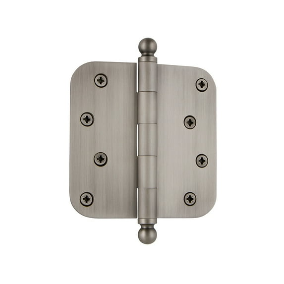 Grandeur Balhng-Rd-St-Res-4 Solid Brass 4 X 4" Plain Bearing 5/8" Radius Corner Mortise