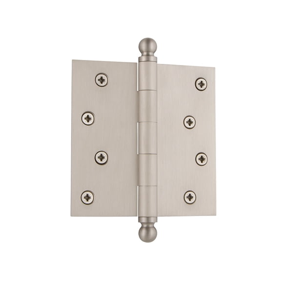 Grandeur Balhng-Sq-St-Res-4 Solid Brass 4 X 4" Plain Bearing Square Corner Mortise Door