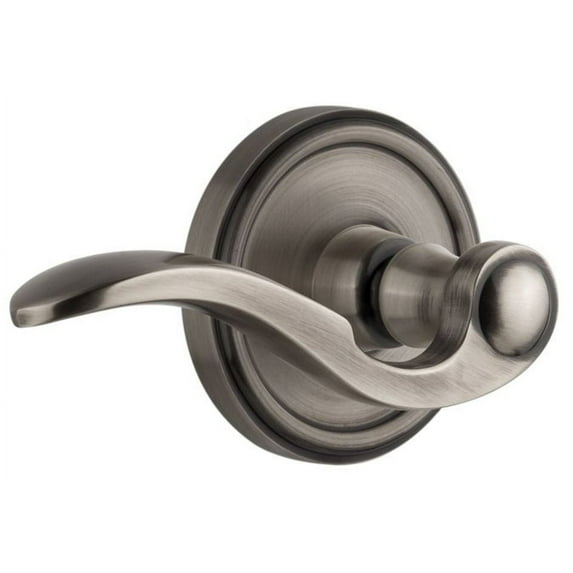 Grandeur Geobel_Psg_238_Rh Georgetown Solid Brass Right Handed Passage Set - Grey