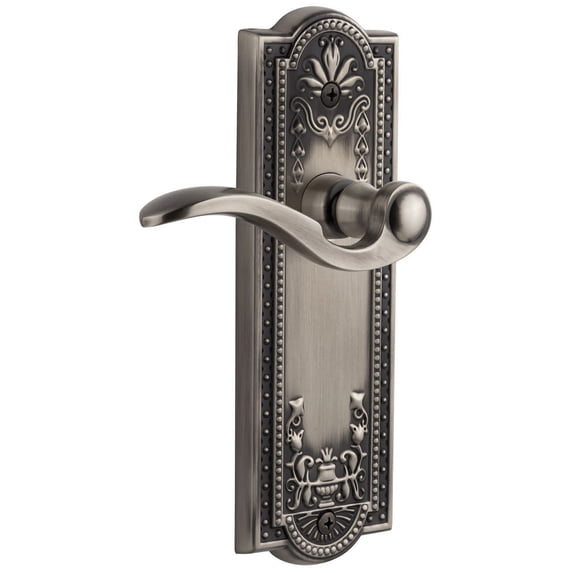 Grandeur Parbel_Psg_234 Parthenon Solid Brass Rose Right Handed Passage Door Lever Set -
