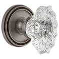 thumbnail image 1 of Grandeur Solbia_Prv_238 Soleil Solid Brass Rose Privacy Door Knob Set - Grey, 1 of 6