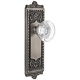 thumbnail image 1 of Grandeur Winbor_Prv_234 Windsor Solid Brass Rose Privacy Door Knob Set - Grey, 1 of 7