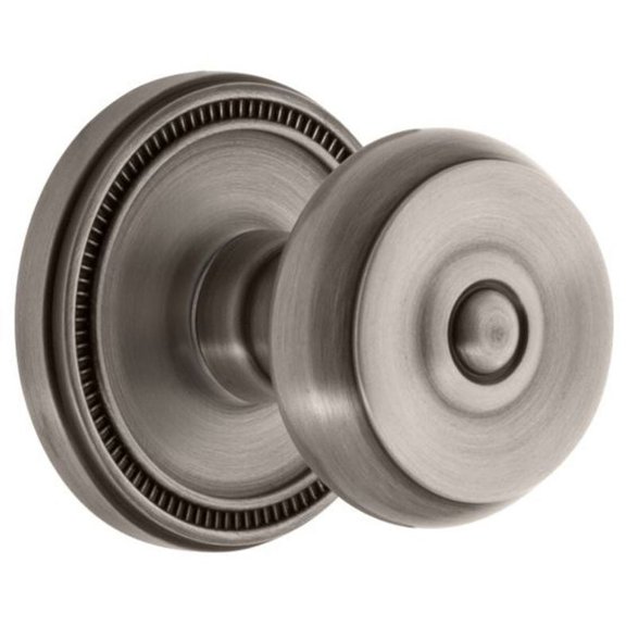 Grandeur Solbou_Sd_Na Soleil Solid Brass Single Dummy Door Knob - Grey