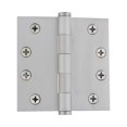 thumbnail image 1 of Grandeur 821206 4 X 4" Square Corner Plain Bearing Solid Brass Mortise Door Hinge - Nickel, 1 of 7