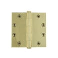 thumbnail image 1 of Grandeur Buthng-Sq-Ar-Hd-4.5 4.5" Square Corner Mortise Door Hinge - Brass, 1 of 7