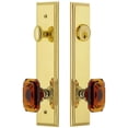thumbnail image 1 of Grandeur Carr  Tall Plate Single Cylinder One Piece Knobset with Baguette Knob, 1 of 6