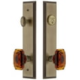 thumbnail image 1 of Grandeur Carr  Tall Plate Single Cylinder One Piece Knobset with Baguette Knob, 1 of 6