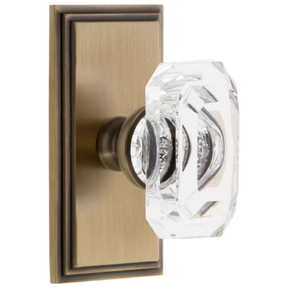 Grandeur 828194 Carre Solid Brass Non-Turning Two-Sided Dummy Set - Brass