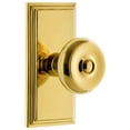 thumbnail image 1 of Grandeur Carbou_Prv_234 Carre Solid Brass Rose Privacy Door Knob Set - Brass, 1 of 6