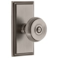 thumbnail image 1 of Grandeur Carbou_Prv_234 Carre Solid Brass Rose Privacy Door Knob Set - Grey, 1 of 6