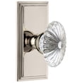thumbnail image 1 of Grandeur Burgundy Crystal Door Knob with Carre Plate, 1 of 5