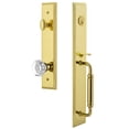 thumbnail image 1 of Grandeur 848950 Carre Solid Brass Rose Dummy Full Plate 'C' Grip Handleset - Brass, 1 of 5