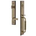 thumbnail image 1 of Grandeur 843083 Carre Solid Brass Rose Right Handed Keyed Entry Single Cylinder Full Plate, 1 of 1