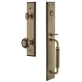 thumbnail image 1 of Grandeur 842413 Carre Solid Brass Rose Keyed Entry Single Cylinder Full Plate "C" Grip, 1 of 5