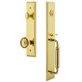 thumbnail image 1 of Grandeur 842442 Carre Solid Brass Rose Keyed Entry Single Cylinder Full Plate "C" Grip, 1 of 5