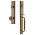 thumbnail image 1 of Grandeur 849240 Carre Solid Brass Rose Dummy Full Plate "C" Grip Handleset - Brass, 1 of 5