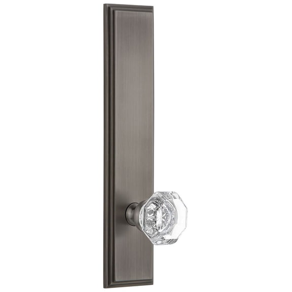 Grandeur 803368 Vintage Victorian Passage Door Knob Set - Grey