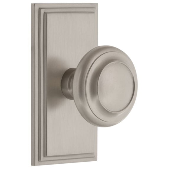 Grandeur Circulaire Door Knob with Carre Plate