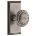 thumbnail image 1 of Grandeur 825287 Carre Solid Brass Rose Privacy Door Knob Set - Grey, 1 of 7