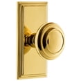 thumbnail image 1 of Grandeur Carcir_Psg_238 Carre Solid Brass Rose Passage Door Knob Set - Brass, 1 of 7