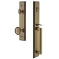 thumbnail image 1 of Grandeur 845438 Carre Solid Brass Rose Keyed Entry Single Cylinder Full Plate "D" Grip, 1 of 5