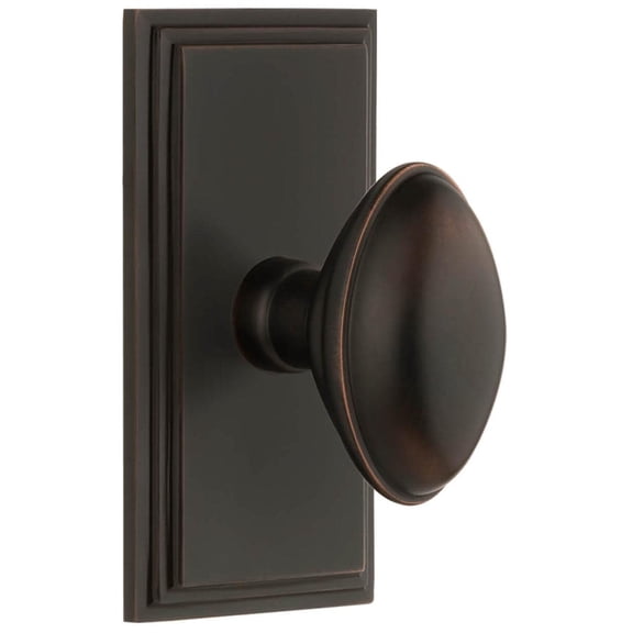 Grandeur 886381 Eden Prairie Solid Brass Privacy Door Knob Set - Bronze