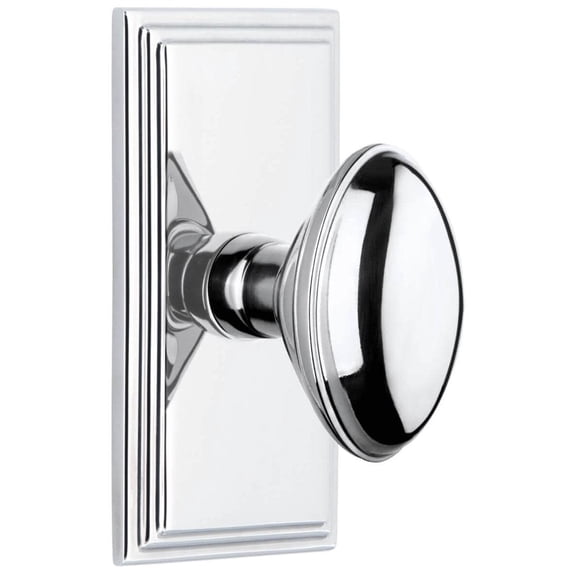 Grandeur 886375 Eden Prairie Solid Brass Privacy Door Knob Set - Chrome