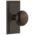 thumbnail image 1 of Grandeur 825331 Carre Solid Brass Rose Privacy Door Knob Set - Bronze, 1 of 6