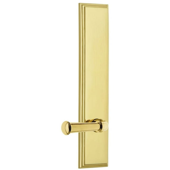 Grandeur Cargeo_Tp_Psg_234_Rh Carre Solid Brass Tall Plate Rose Right Handed Passage Door