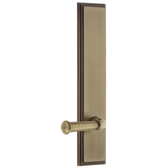 Grandeur 836297 Carre Solid Brass Tall Plate Rose Left Handed Single Dummy Door Lever -