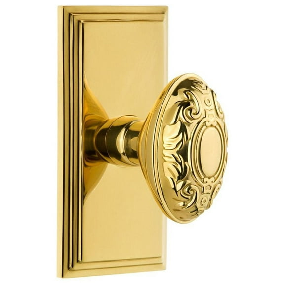 Grandeur Cargvc_Sd_Na Carre Solid Brass Rose Single Dummy Door Knob - Brass