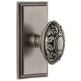 thumbnail image 1 of Grandeur 810882 Carre Solid Brass Rose Single Dummy Door Knob - Grey, 1 of 6