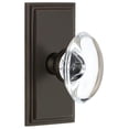 thumbnail image 1 of Grandeur 825695 Carre Solid Brass Rose Privacy Door Knob Set - Bronze, 1 of 6