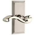 thumbnail image 1 of Grandeur 814529 Carre Solid Brass Rose Left Handed Privacy Door Lever Set - Nickel, 1 of 6