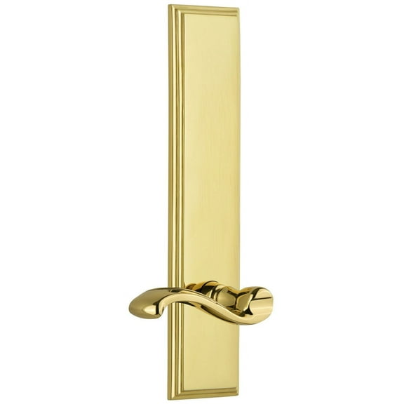 Grandeur Carprt_Tp_Sd_Na_Rh Carre Solid Brass Rose Right Handed Tall Plate Single Dummy