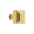 thumbnail image 1 of Grandeur Carr-Brass-Knob Carre 1-1/4” Solid Brass Square Cabinet Knob - Brass, 1 of 7