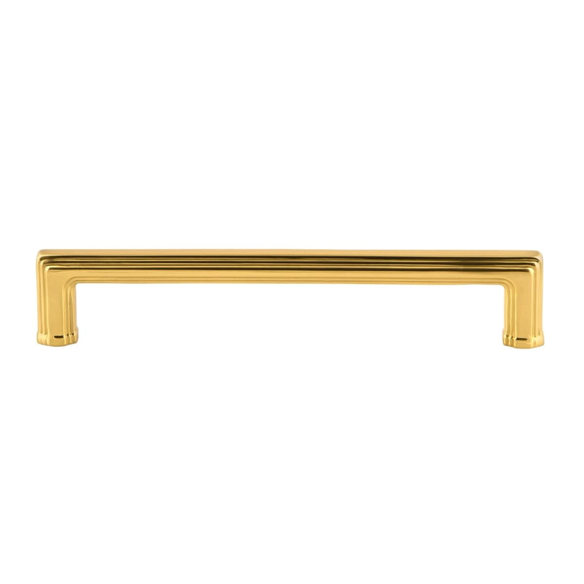 Grandeur 857396 Carre 6" Center To Center Solid Brass Cabinet Handle / Drawer Handle -
