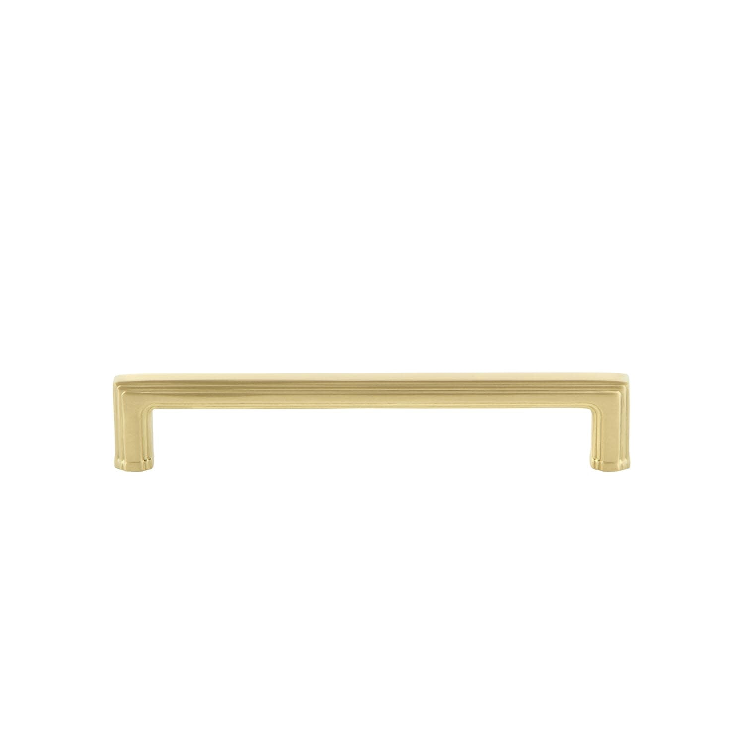 Grandeur 853455 Carre 6" Center To Center Solid Brass Cabinet Handle / Drawer Handle -