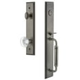 thumbnail image 1 of Grandeur 848870 Carre Solid Brass Rose Dummy Full Plate 'C' Grip Handleset - Grey, 1 of 5